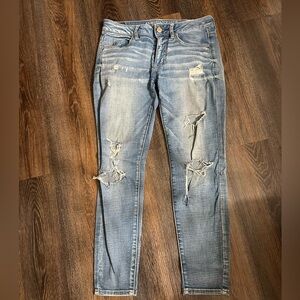 American Eagle jegging ankle distressed